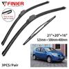 3 шт. щетки стеклоочистителя для Dacia/Renault Sandero MK1 2007-2012 21 "20" 16 "подходят для переднего лобового стекла, щетки для окон, резак, аксессуары 2010 2011