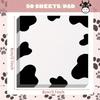 50 pages/Pack Adorable Cow Pattern Sticky Notes 3.2x3.2 Inches Self-Adhesive Notebook with Cow Design Sticky Note Memo Pad