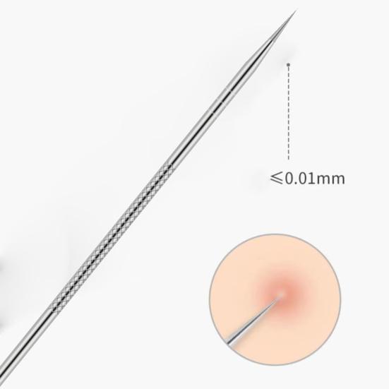 Набор для удаления черных точек Yousheng, набор пинцетов из нержавеющей стали для удаления прыщей, инструменты для чистки лица, нескользящая ручка, удобные для переноски инструменты для выдавливания прыщей