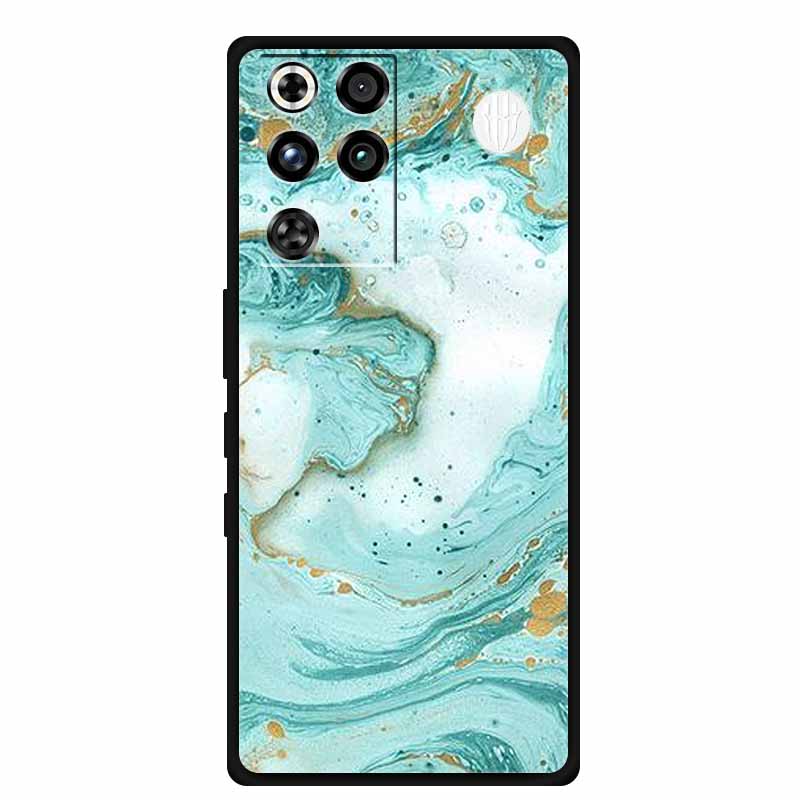 For ZTE Nubia RedMagic 11 Pro Case Marble Soft Silicone Phone Cases for RedMagic 11 Pro Back Cover Colorful Mica Painted Bumper