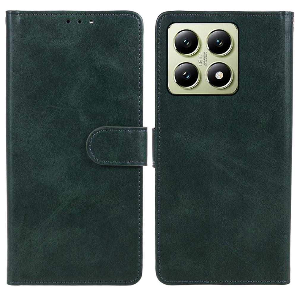 For Xiaomi 14T Pro Case PU Leather Wallet Protective Phone Cover Calf Texture