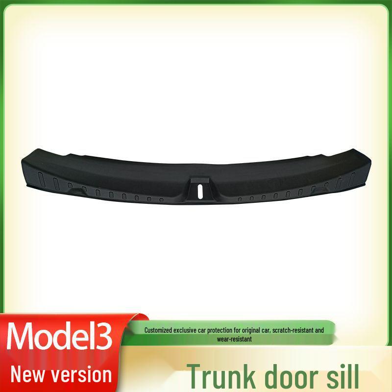 Tesla Model 3 Rear Trunk Protector Plate - Updated Threshold Strip Interior Accessory
