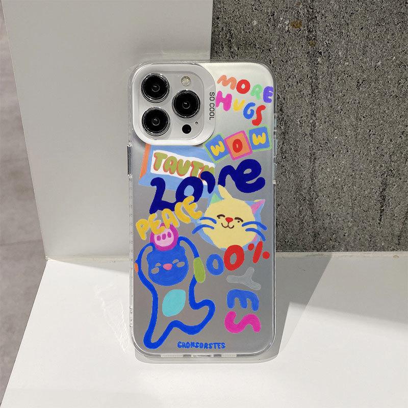 Creative and Personalized Graffiti Phone Case for IPhone 16, Apple 15, Promax Protective Case 14, All Inclusive 13