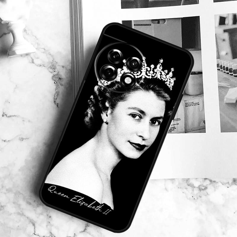 England Queen Elizabeth II Case For OnePlus 12 12R 11 9 10 Pro 10R 9R 8T 10T Nord CE 2 3 Lite 2T N10 N20 N30 CE4 Cover