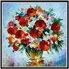 Полный 5D Diy Алмазная картина Красочные цветы Вышивка Крестом Главная Декор Ручной подарок