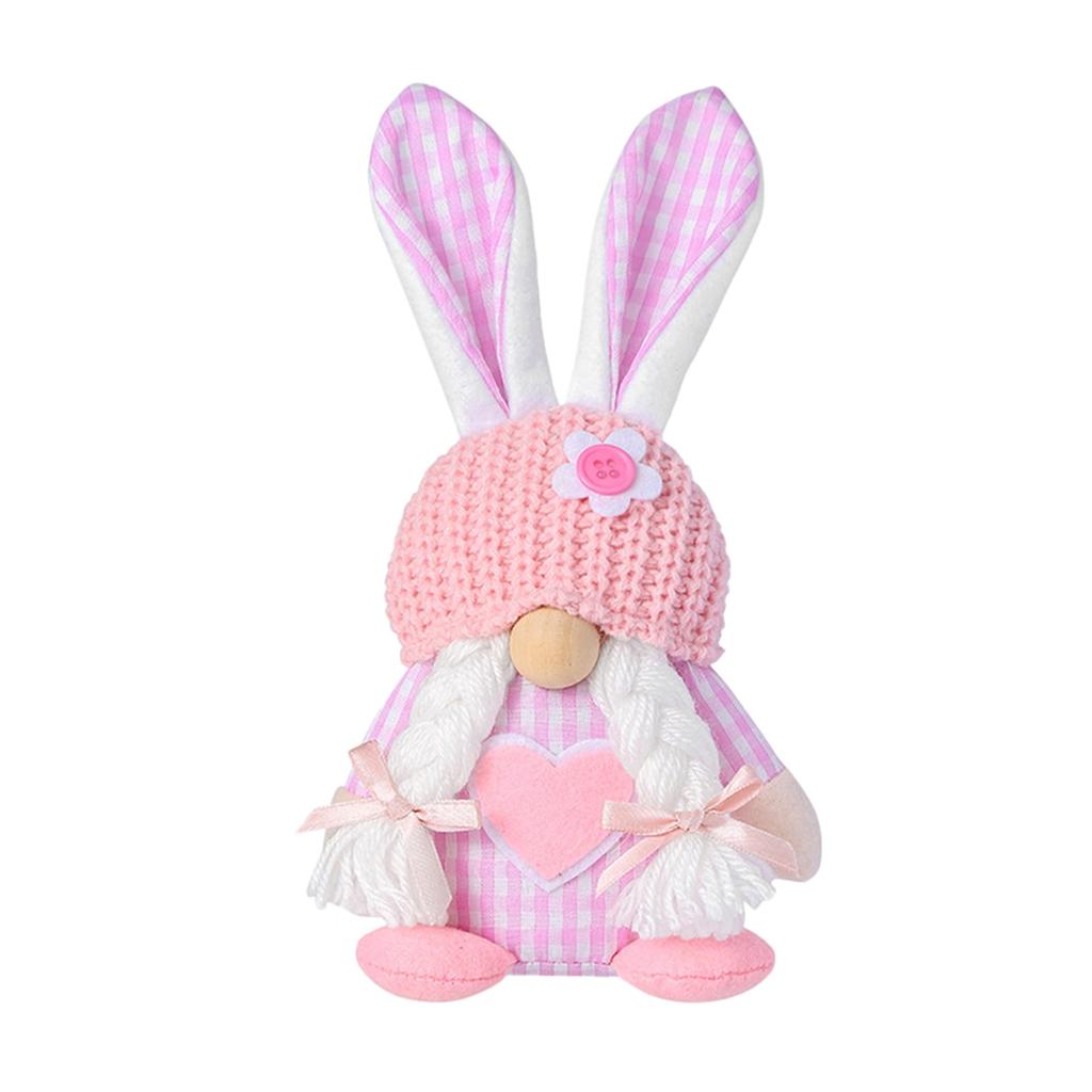 Новые пасхальные украшения, весенний пасхальный кролик, фигурка орнамента, безликий гном, стоящие куклы