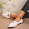 Туфли на плоской подошве женские туфли с острым носком осенняя вязаная повседневная обувь 2024 модная прогулочная обувь уютное трендовое платье женские туфли