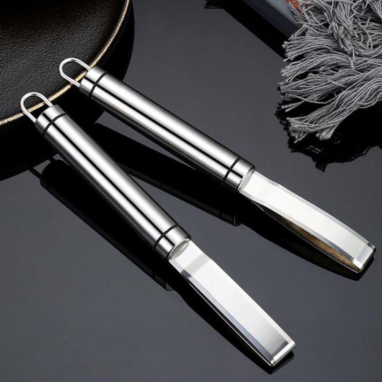 Нержавеющая сталь 304, нож для сердцевины манго, нож для резки, длинная ручка, острая многофункциональная машина для удаления сердцевины ананаса, инструмент для очистки фруктов, кухонные аксессуары