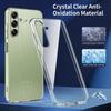Прозрачный чехол для Samsung Galaxy A35 5G, ТПУ, защита подушками безопасности, чехол для телефона с 3 шт. 2.5D защитной пленки