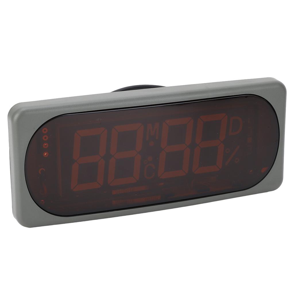 Electronic Clock Car Digital Temperature Humidity Year Month Day Time Display Hygrothermograph DC24V