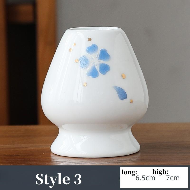 Японская подставка для венчика для матча, чайная церемония, чаша для матча, подставка «тясен» для кухни, столовой, керамическая чаша для чая, держатель для венчика для матча