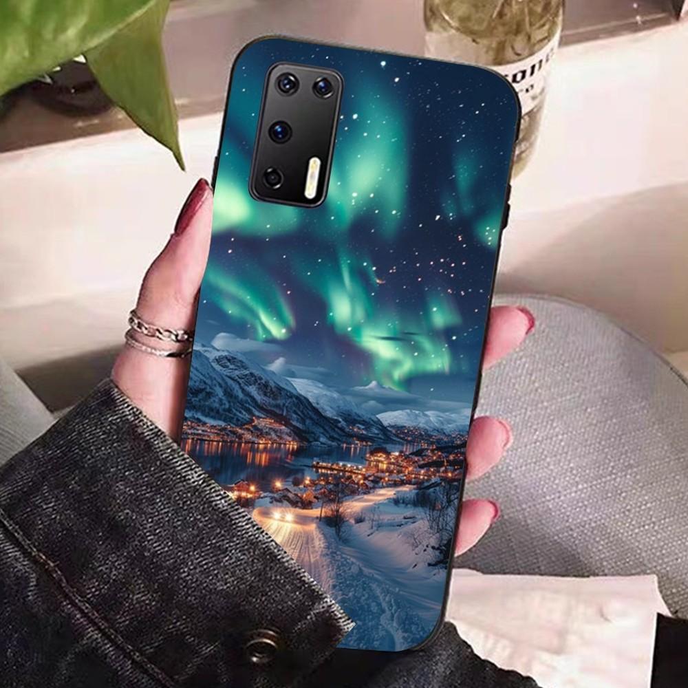 Красивый чехол для телефона с Северным сиянием Для Huawei P 8 9 10 20 30 40 50 Pro Lite Psmart Honor 10 Lite 70 Mate 20lite