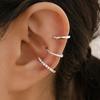 3Pcs  Exquisite Zircon Ear Clips Ear Cuff No Piercing Earrings