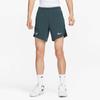 Nike Rafa Dri-FIT ADV однотонные спортивные шорты с прямыми штанинами, мужские брюки темно-зеленого цвета, DV2882-328