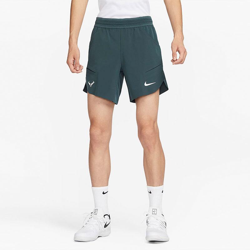 Nike Rafa Dri-FIT ADV однотонные спортивные шорты с прямыми штанинами, мужские брюки темно-зеленого цвета, DV2882-328