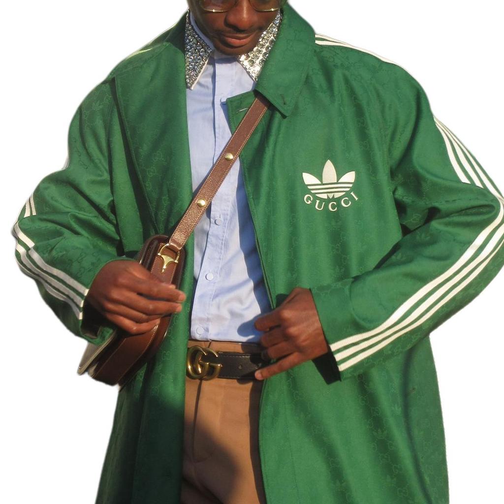 GUCCI x Adidas Originals Coat Men's Green 721112-ZAKUN-3229