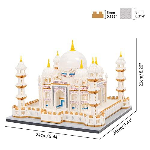 LULUFUN Микро-конструктор, 3D-пазл, Замок, Подарок для взрослых, Сборка интерьера, Убийца времени, Популярное хобби (Тадж-Махал)