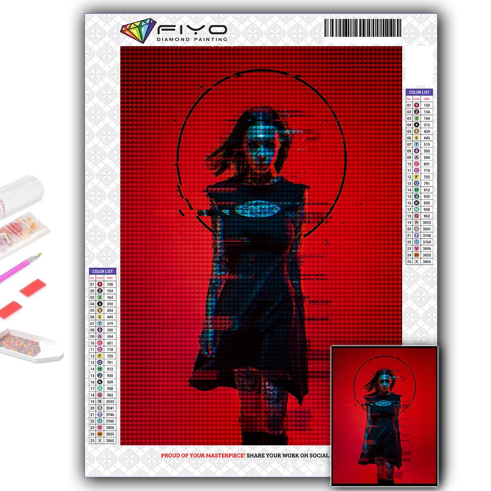 DIY 5D алмазная живопись Киберпанк сексуальное искусство вышивка крестом комплект полная дрель вышивка мозаика художественная картина стразы подарок