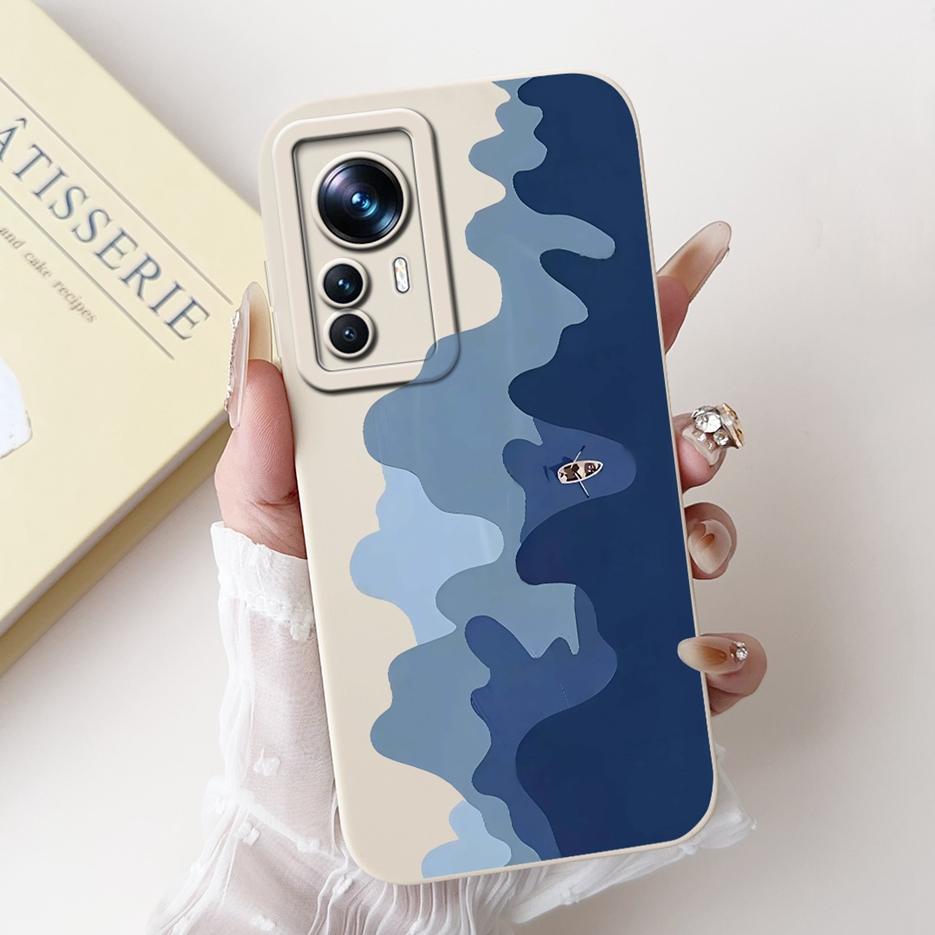For Xiaomi 12T Pro Case Cute Cartoon Fashion Painted Cover Soft Silicone Phone Case For Xiaomi Mi 12T Pro Mi12T 5G Fundas Bumper