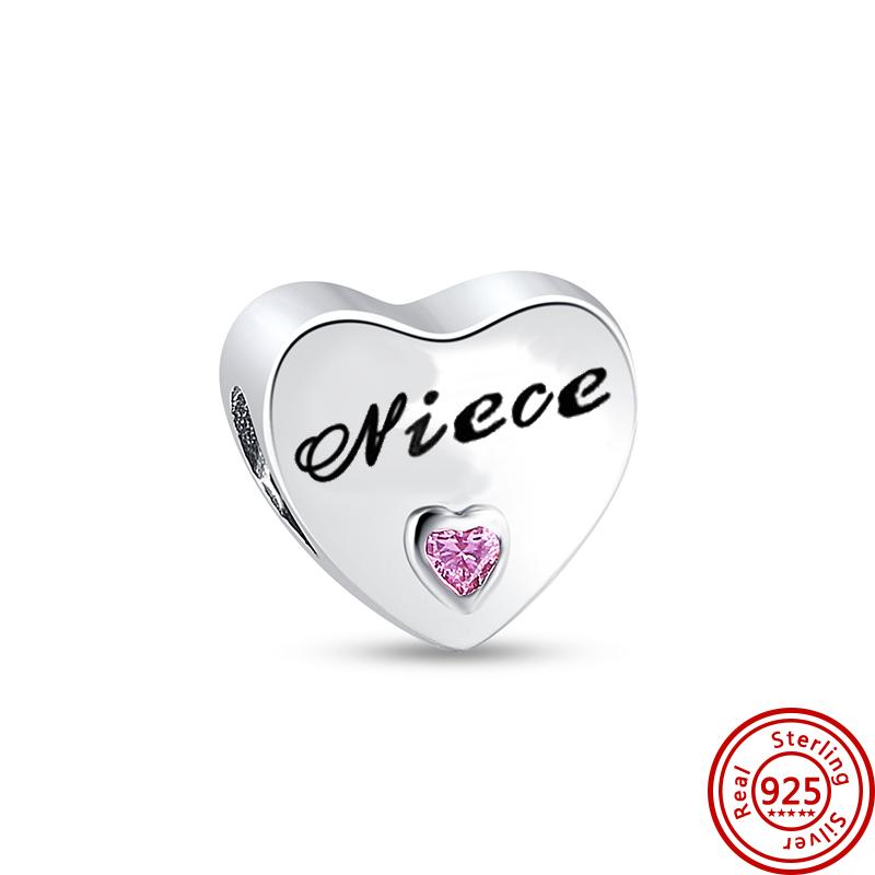 Новый 925 Серебряный Шарм Навсегда Теплый Семья Любовь Мама DIY Бусины Подходит Оригинальные Подвески Браслеты Подарок На День Матери Ювелирные Изделия