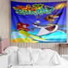 Zig & sharko Print Tapestry, Backdrop, Easy Setup, Ideal for Bedroom, Office & Living Room, with Aesthetic Wall Hanging Decor.