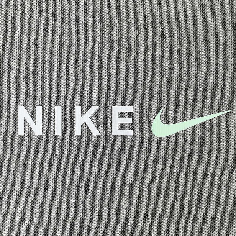 Nike Американская ретро спортивная тренировочная повседневная футболка с круглым вырезом и коротким рукавом с заниженными плечами, мужские топы, серо-зеленый HF6172-053