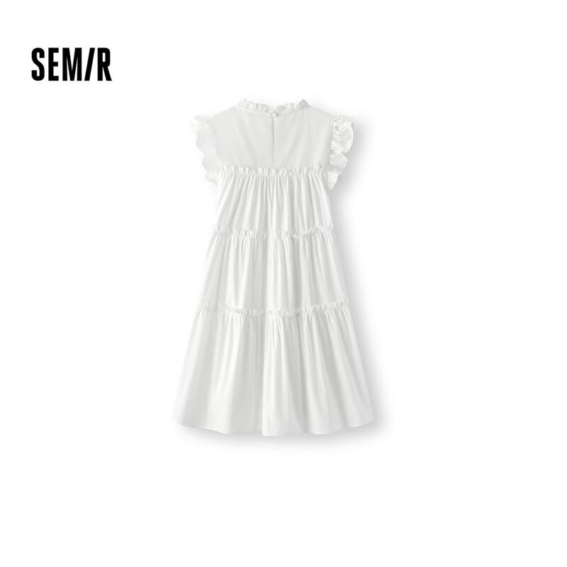 Женское мини-платье Semir с оборками на рукавах и ярусное