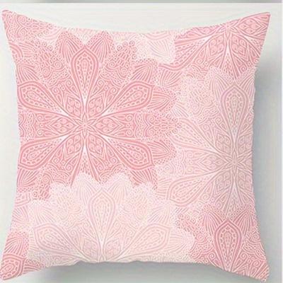 Home Decor Exquisite Floral & Mandala Patterned Cushion Covers Pattern Cushion Cover Suitable For Sofa Bedroom Car Pillow Cover