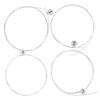 4Pcs Ukulele String Set Bright Sound Carbon High End Transparent Guitar Accessories