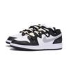Jordan Air Jordan 1 Устойчивые к истиранию Нескользящие Низкие Винтажные Баскетбольные Кроссовки Мужские Черный Белый Серый 553558-131(Команда85-)