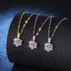 Silver S925 Moissanite Necklace Simple 6 Claw Pendant Lab Diamond 1 Carat D Color Sweater Chain Fashion Gemstone Jewelry