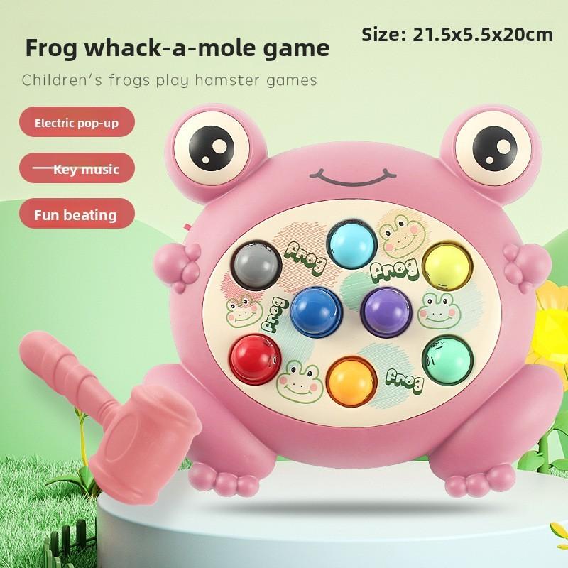 Childrens Touchactivated Frog Moles Whacking Game With Sound And Bright Colors For Learning