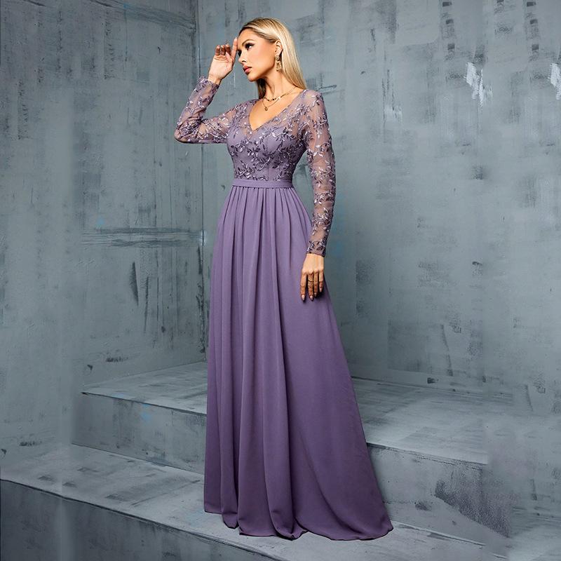 Женское вечернее платье Mgiacy (Тяжелая промышленность) Вечернее платье Бальное платье Вечернее платье Платье подружки невесты