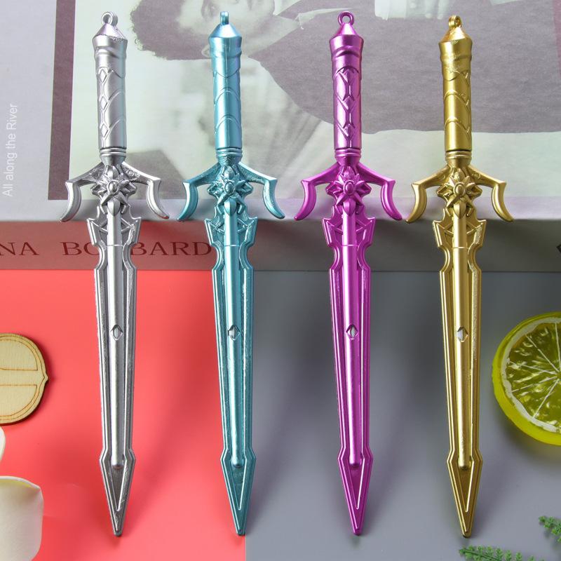 Школьный сезон 10 шт. 0,5 мм креативная гелевая ручка для меча императора, ручка для стилизации оружия в стиле аниме, симпатичная канцелярская ручка для меча, ручка для воды в стиле ретро с оружием