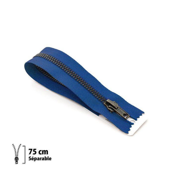 Fermeture éclair Z19 - laiton Séparable 6mm - 75 cm - 7119550075