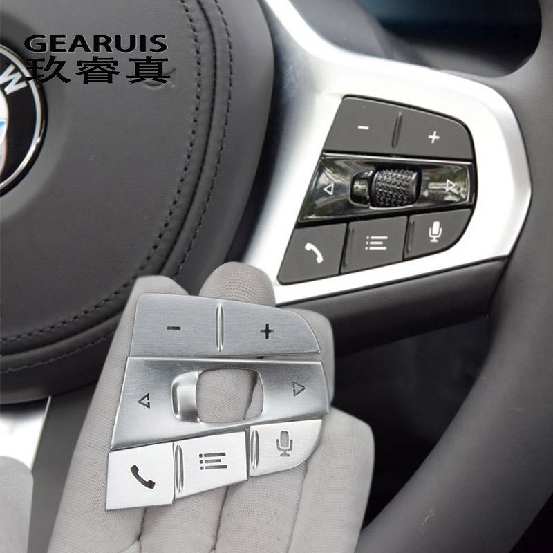 Стайлинг автомобиля для BMW X3 X4 G01 G02, кнопки на руле, защитные чехлы, наклейки, отделка салона автомобиля