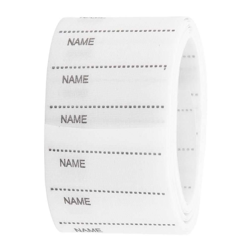 200pcs Iron On Woven Name Labels White Sew on Name Tags Iron On Clothing Labels  For School Uniforms