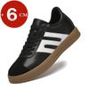 6cm Men Height Increasing Casual Sports Cowhide Sneakers Fashion Breathable Elevator Shoes Platform Comfortable Walking Shoes