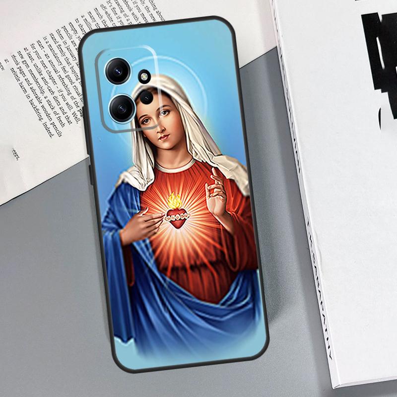 Чехол с изображением Девы Марии для Xiaomi Redmi Note 14 Pro 10 11 12 13 15 Pro Чехол для Redmi 15 13C 12C 10C 14C 15C