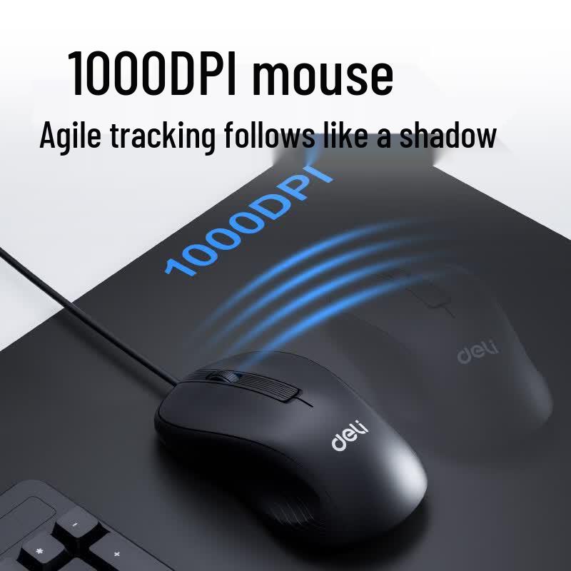 Deli 3715Lite Wired Business Mouse