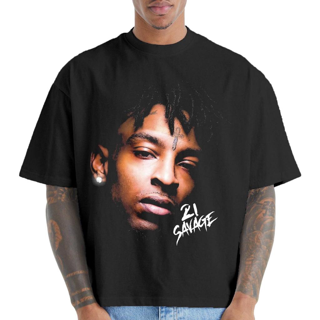 21 Savage Tee, 21 Savage Rap Tee, Concert Merchandise, Album Merch, 90's Poster Graphic T-Shirt
