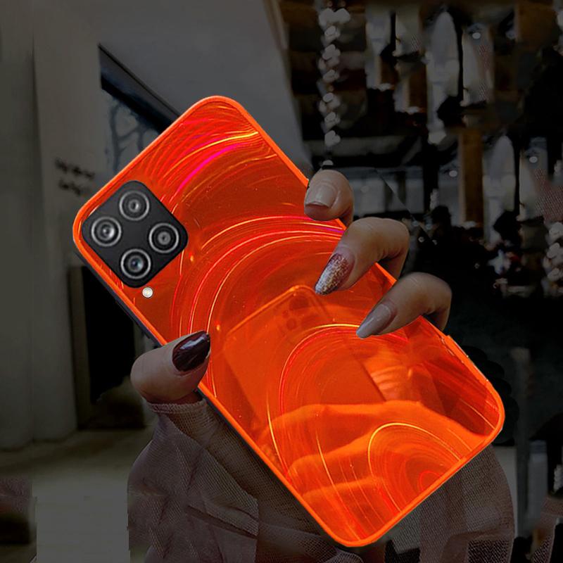 Чехол для Samsung M32, роскошный блестящий чехол с радужным зеркалом, мягкая задняя крышка из ТПУ для Samsung Galaxy M32 4G 5G, блестящий чехол для телефона Samsung M 32, противоударные чехлы