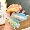 Acrylic Silver Arowana Shark Clip Korean Style Acetic Acid Hair Claw Guppy Hair Claw  Headwear