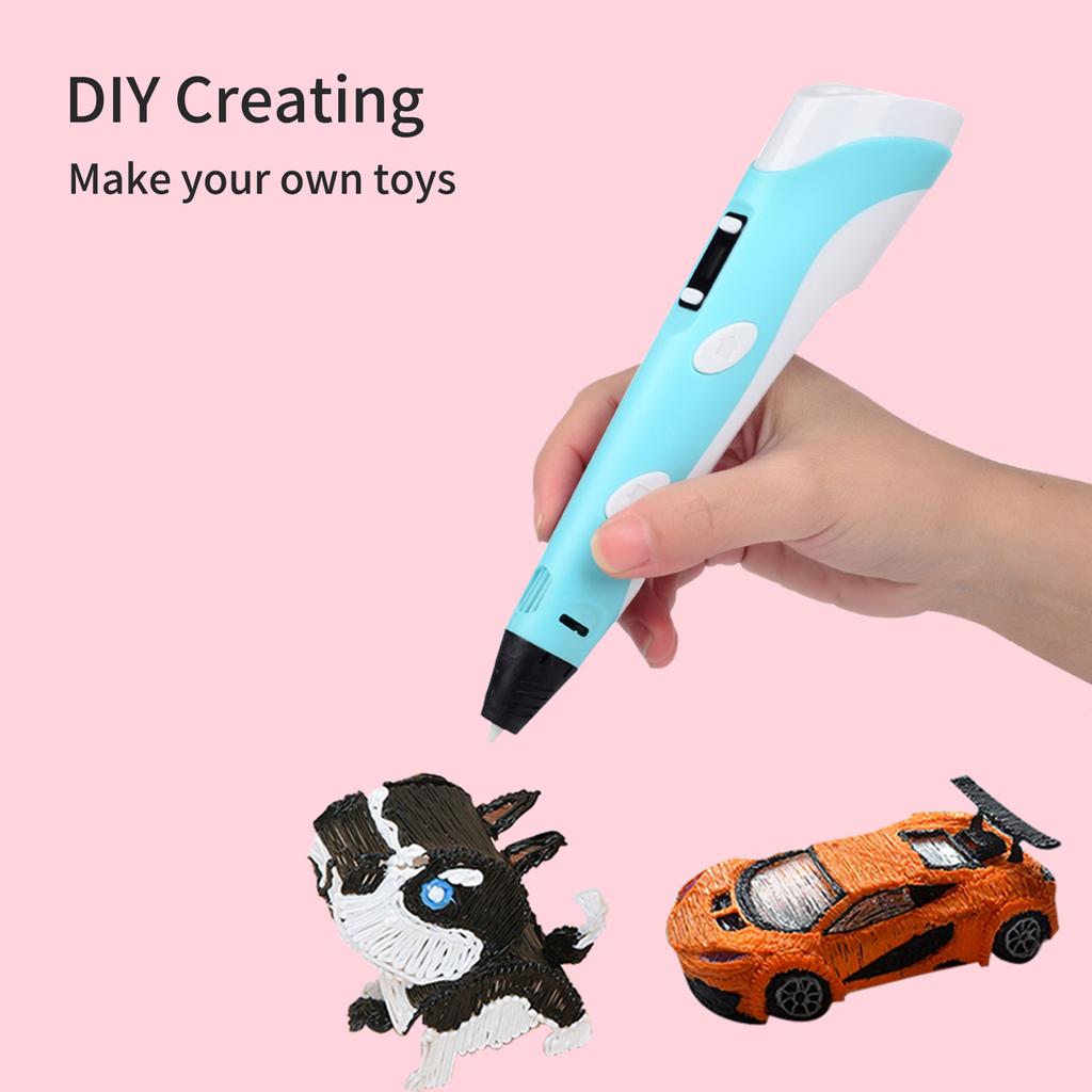 Ручка для 3D-печати применяется с нитью ABS PLA толщиной 1,75 мм. Поддержка температуры. Скорость рассеивания тепла.