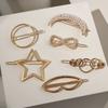 Hair Styling Barrettes Star Heart Hair Pins Metal Hairclips Geometric Hairpins Knot Hair Clip