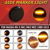 2pcs Dynamic Side Marker Turn Signal Light Sequential Blinker Lamp For Mazda MX5 Miata Mk1 Mk2 Mk3 1989-2015 Na Nb Nc
