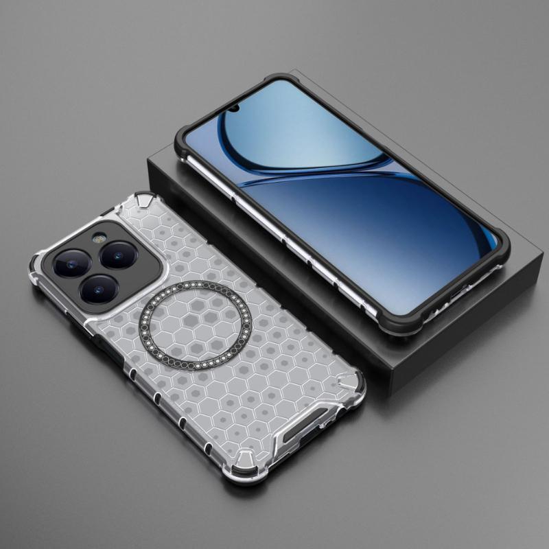 Для Oppo Realme C63 Магнитное кольцо задняя крышка телефона чехол Magsafe кольцо беспроводной зарядки объектив Защитные противоударные чехлы