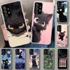 Милый черный котик Мяу Чехол для телефона Samsung Galaxy A17 A16 A26 A36 A56 A57 A37 A15 A25 A35 A55 A14 A24 A34 A54 A13 A23 A33