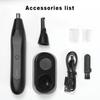 2-in-1 Electric Nose Hair & Eyebrow Trimmer - Rechargeable, Detachable Washable Head, 50-Day Battery Life