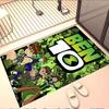 Ben 10 Cartoon Print Rug, Washable Floor Carpet, For Entryway Dorm Laundry Room Office Study, Home Decor Birthday Christmas Gift